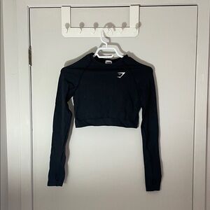 Gymshark Black Long Sleeve Crop Top